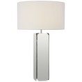 Load image into Gallery viewer, Abri Large Paneled Table Lamp - Polished Nickel Finish
