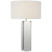 Abri Large Paneled Table Lamp - Polished Nickel Finish