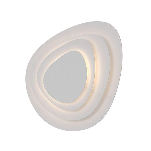 Abstract Panels 4-Plate LED Wall Sconce - Textured White