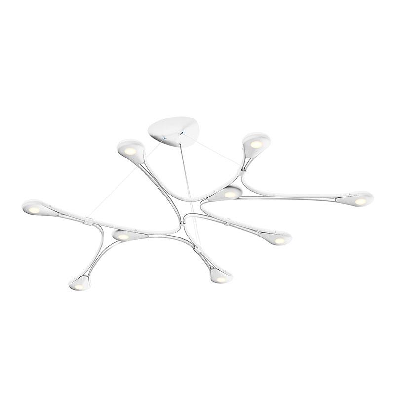 Abstraction LED Pendant - Satin White Finish