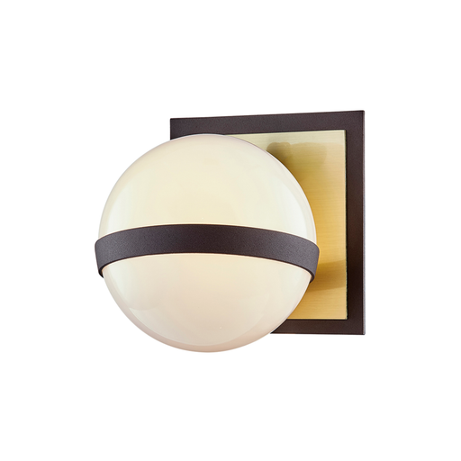 Ace Bath Wall Sconce - Textured Bronze/Brushed Brass Finish