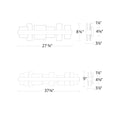 Load image into Gallery viewer, Acropolis LED Bath Vanity - Diagram
