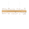 Load image into Gallery viewer, Acropolis Linear Chandelier - Aged Brass Finish
