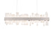 Acropolis Linear Chandelier - Brushed Nickel Finish