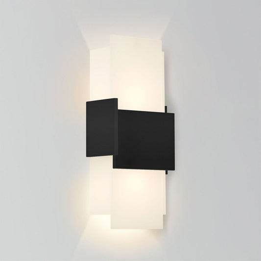 Acuo Outdoor LED Wall Sconce - Textured Black Finish