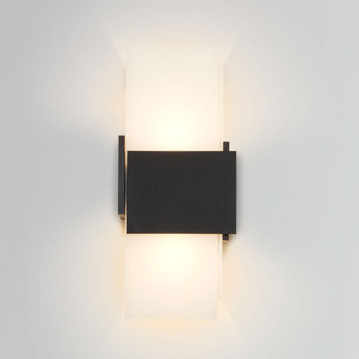 Acuo Outdoor LED Wall Sconce - Textured Black Finish