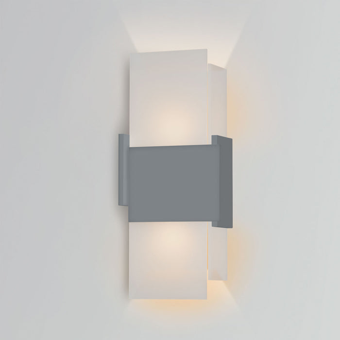 Acuo Outdoor LED Wall Sconce - Matte Grey Finish