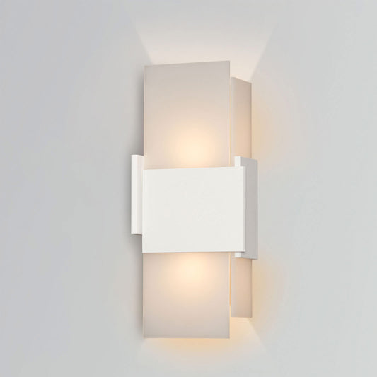 Acuo Outdoor LED Wall Sconce - Textured White Finish