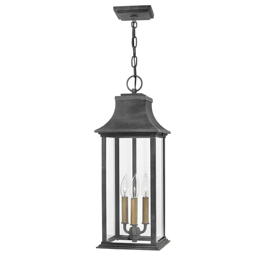 Adair Outdoor Pendant - Aged Zinc Finish