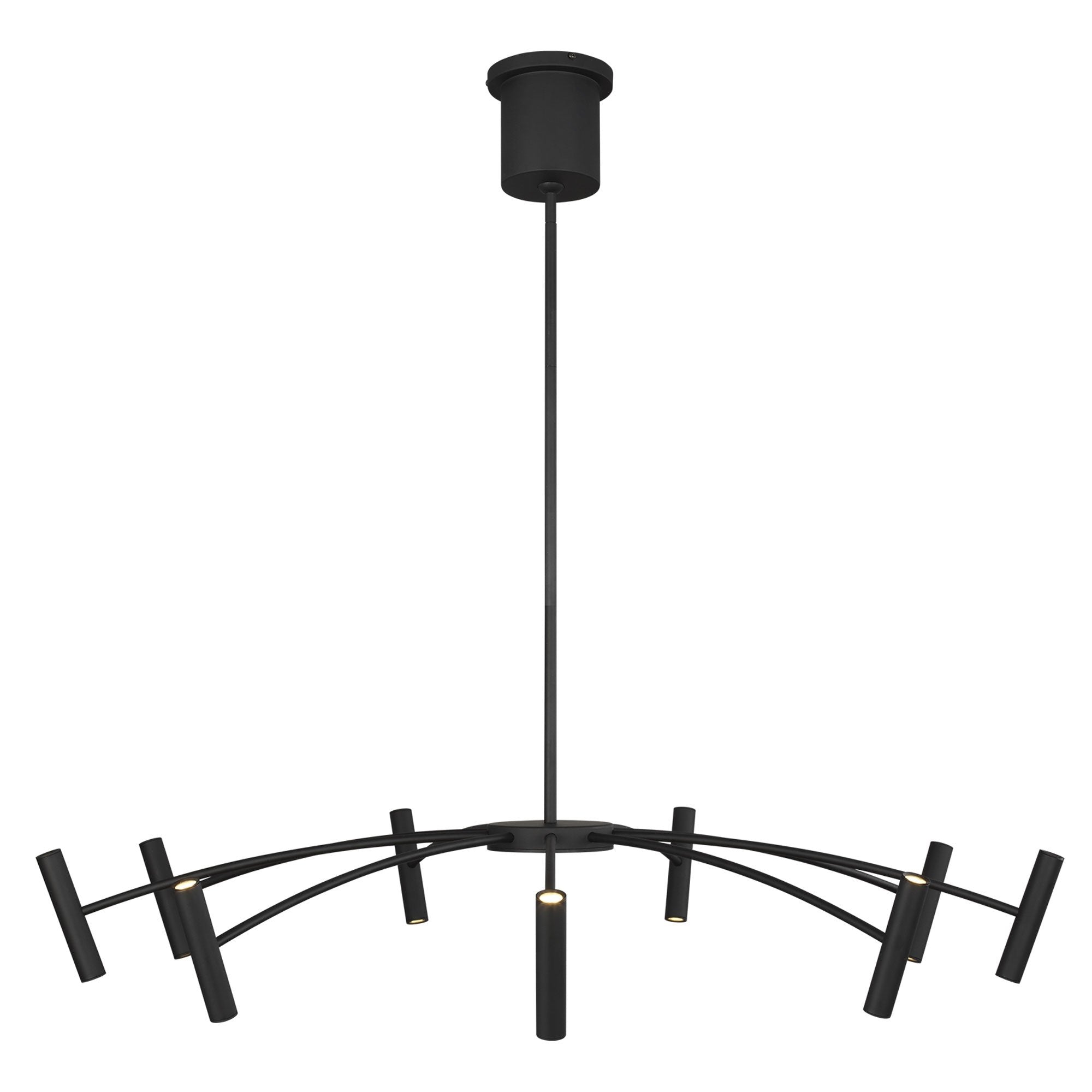 Aerial Small Chandelier - Matte Black Finish