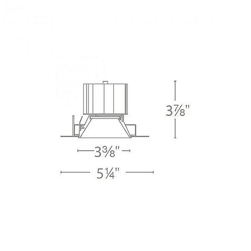 Aether 3.5 inch Round Color Changing Trimless Spackle Kit - Diagram