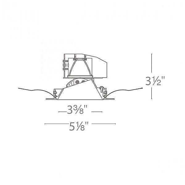 Aether Round Adjustable Trim with LED Light Engine - Diagram