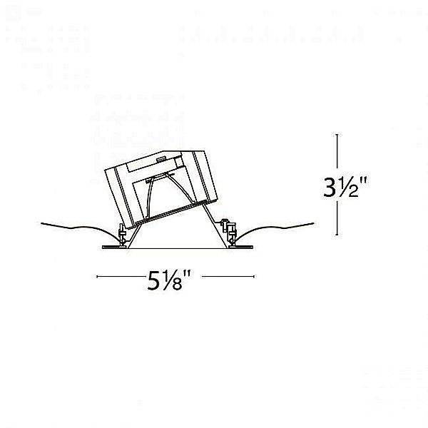 Aether Shallow Housing Round Wall Wash Trim Spec