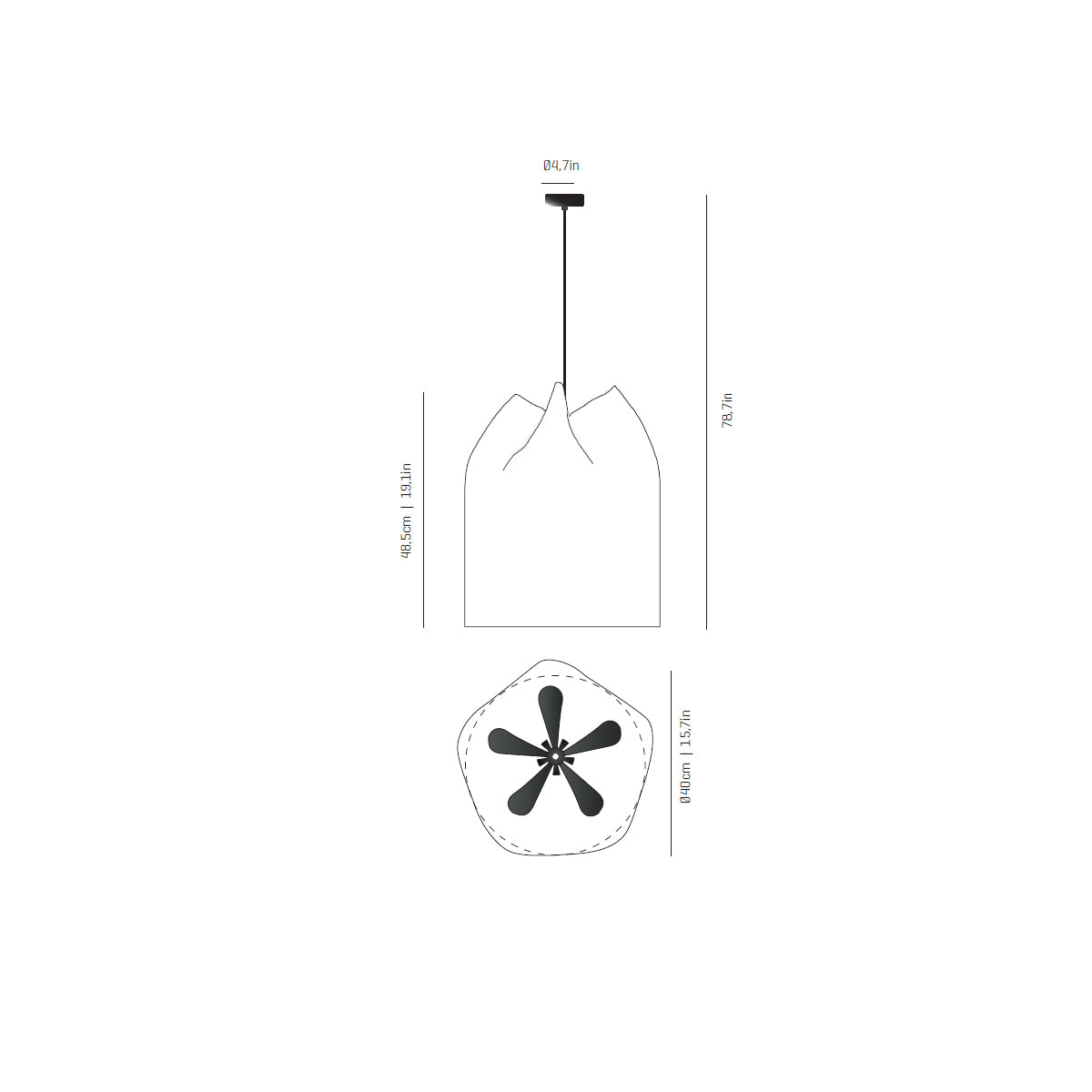 Agasallo 4 Pendant - Diagram