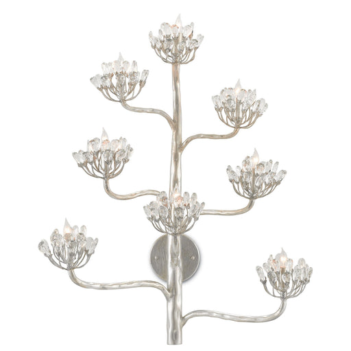 Agave Americana Wall Sconce - Silver Leaf Finish