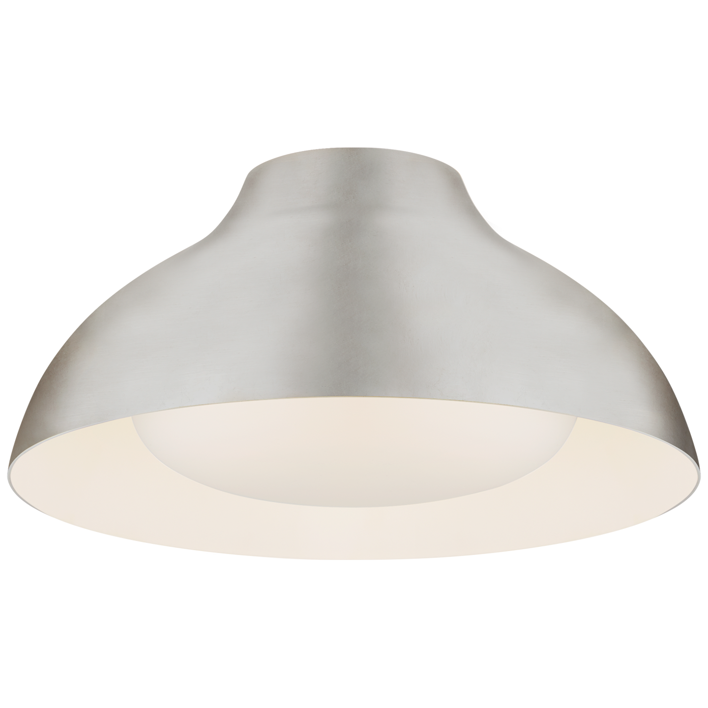 Agnes 15" Flush Mount - Burnished Silver Leaf Finish