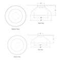 Load image into Gallery viewer, Agnes Flush Mount - Diagram
