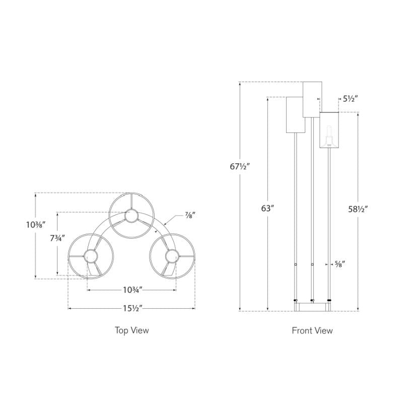 Aimee Floor Lamp - Diagram