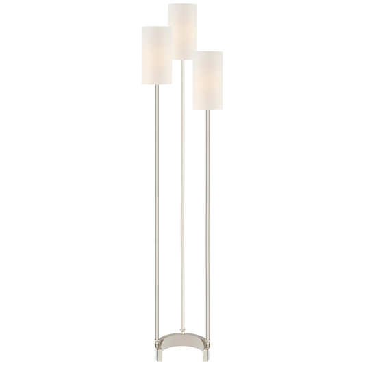 Aimee Floor Lamp - Polished Nickel Finish