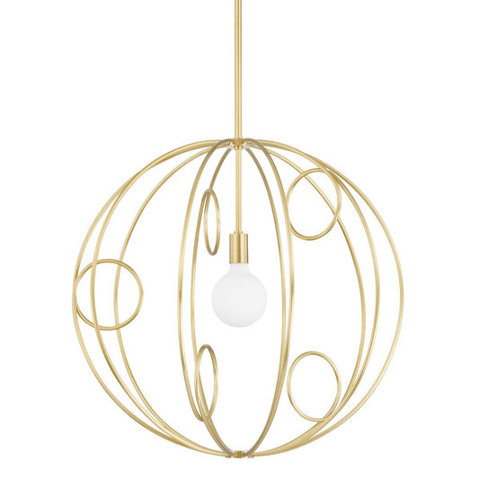 Alanis Medium Pendant - Aged Brass Finish