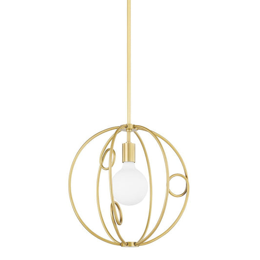 Alanis Small Pendant - Aged Brass Finish