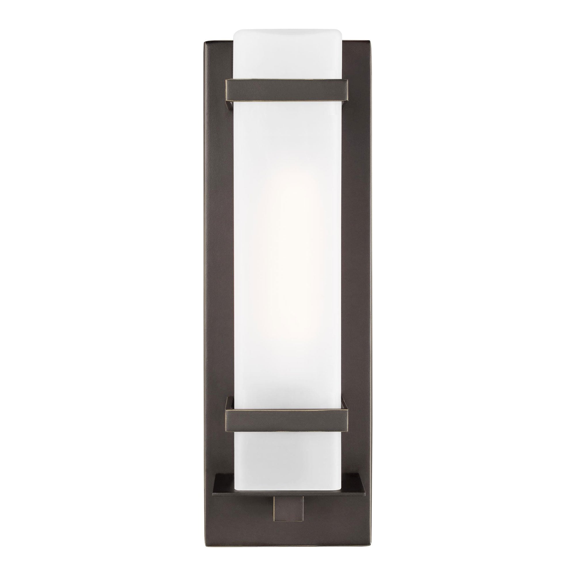 Alban Square Outdoor Wall Sconce - Antique Bronze Finish