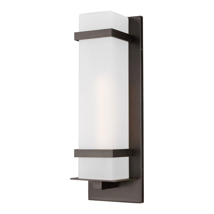 Alban Square Outdoor Wall Sconce - Antique Bronze Finish