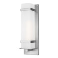 Load image into Gallery viewer, Alban Square Outdoor Wall Sconce - Satin Aluminum Finish
