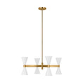 Load image into Gallery viewer, Albertine Small Chandelier - Matte White Finish
