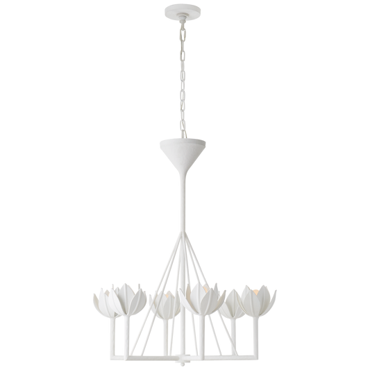 Alberto Small Single Tier Chandelier - Plaster White