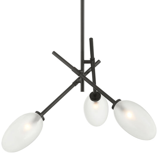 Alberton Chandelier - Black Brass