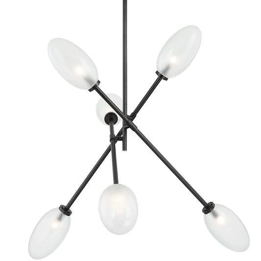 Alberton Chandelier - Black Brass