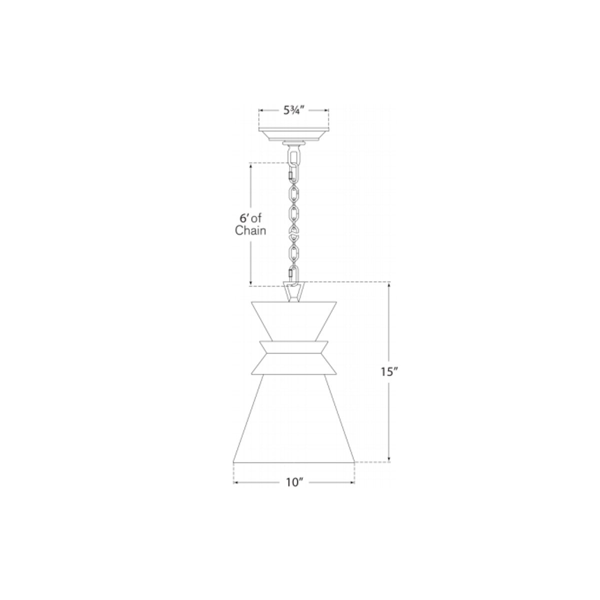 Alborg Stacked Pendant - Diagram