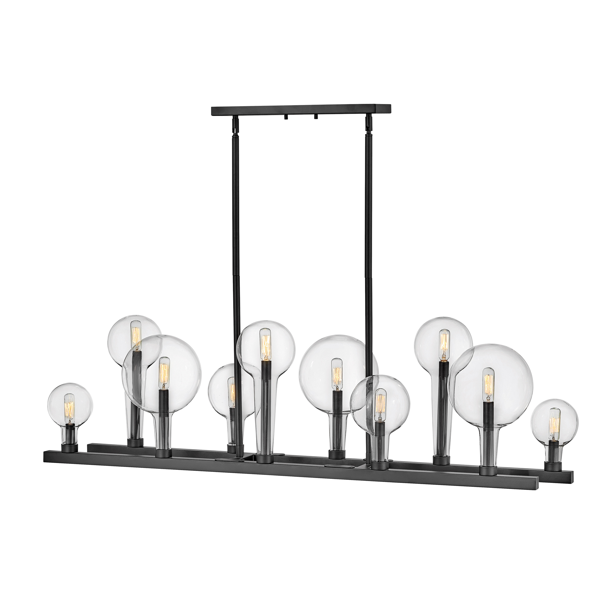 Alchemy Linear Chandelier - Black Finish