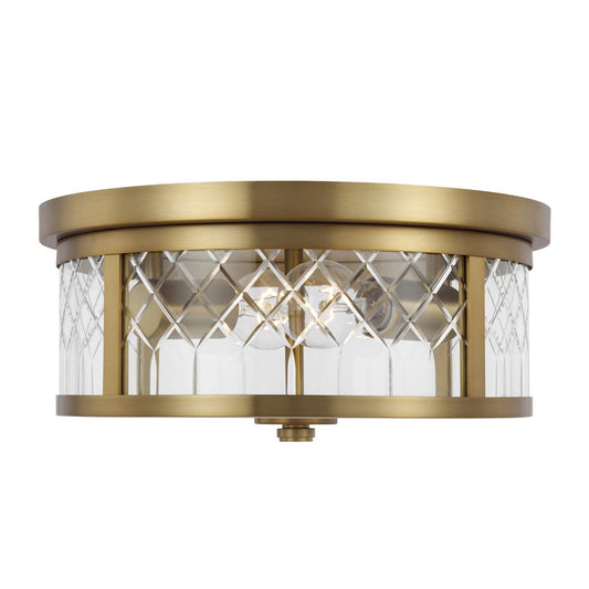 Alec Flushmount - Burnished Brass Finish