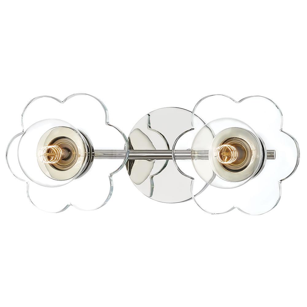 Alexa 2-Light Bath Bar - Polished Nickel