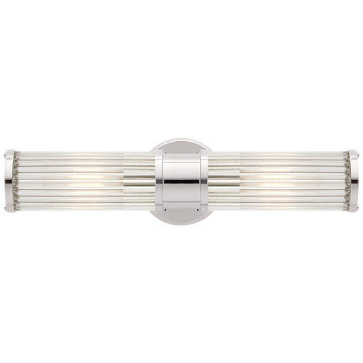 Allen Double Light Bath Vanity - Polished Nickel Finish