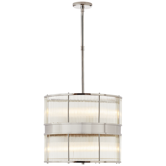 Allen Large Chandelier - Polished Nickel Finish