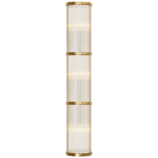 Allen Large Linear Sconce - Natural Brass Finish