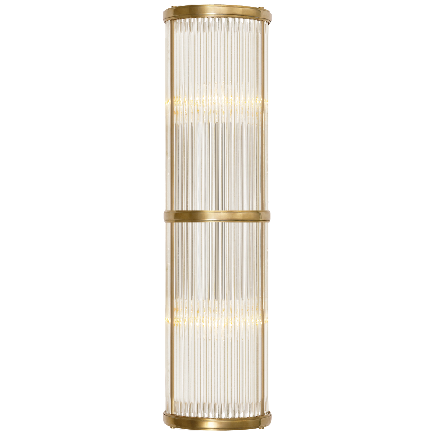 Allen Medium Linear Sconce - Natural Brass Finish