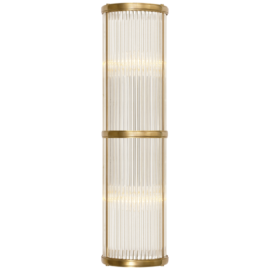 Allen Medium Linear Sconce - Natural Brass Finish