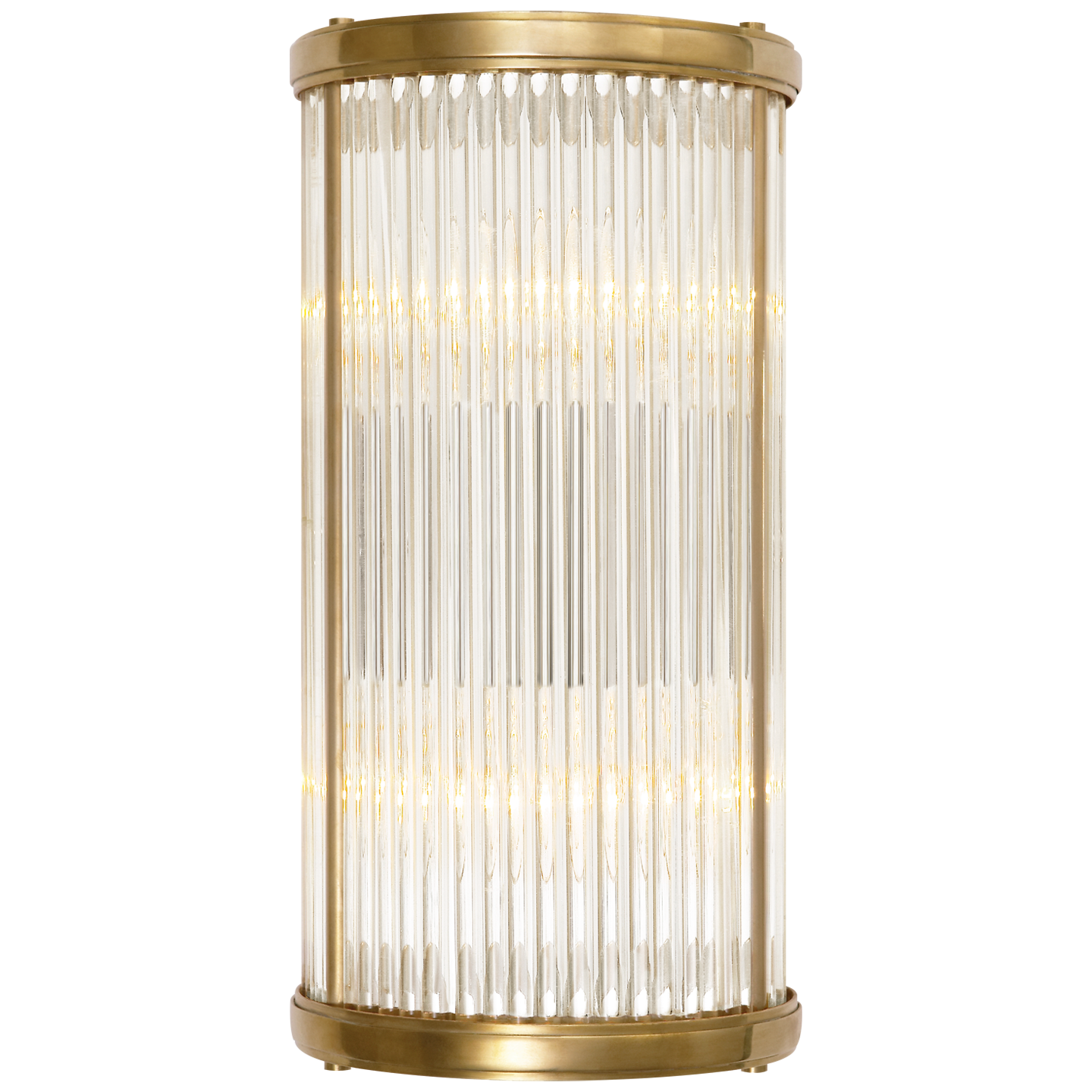 Allen Small Linear Sconce - Natural Brass Finish