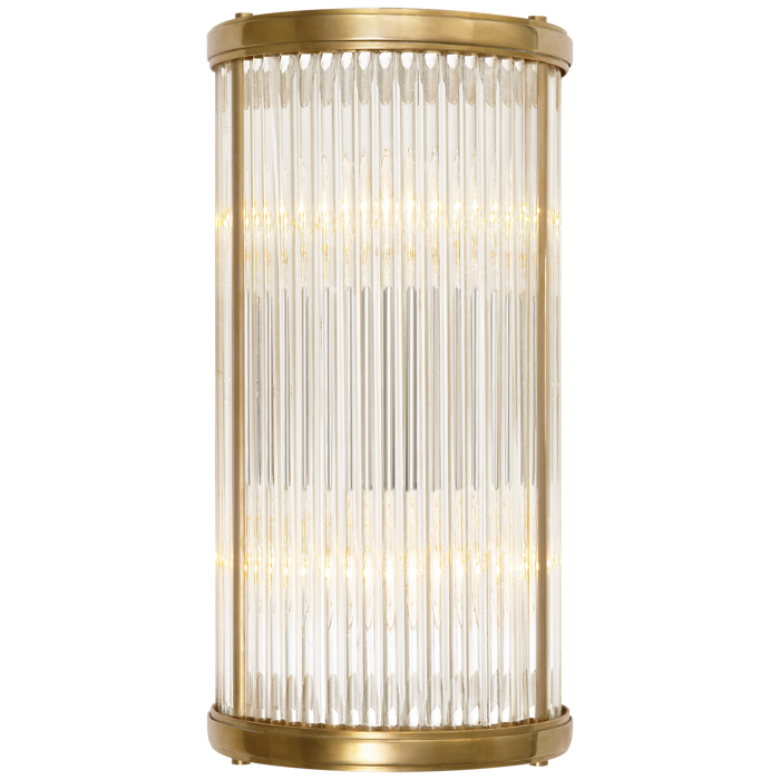 Allen Small Linear Sconce - Natural Brass Finish