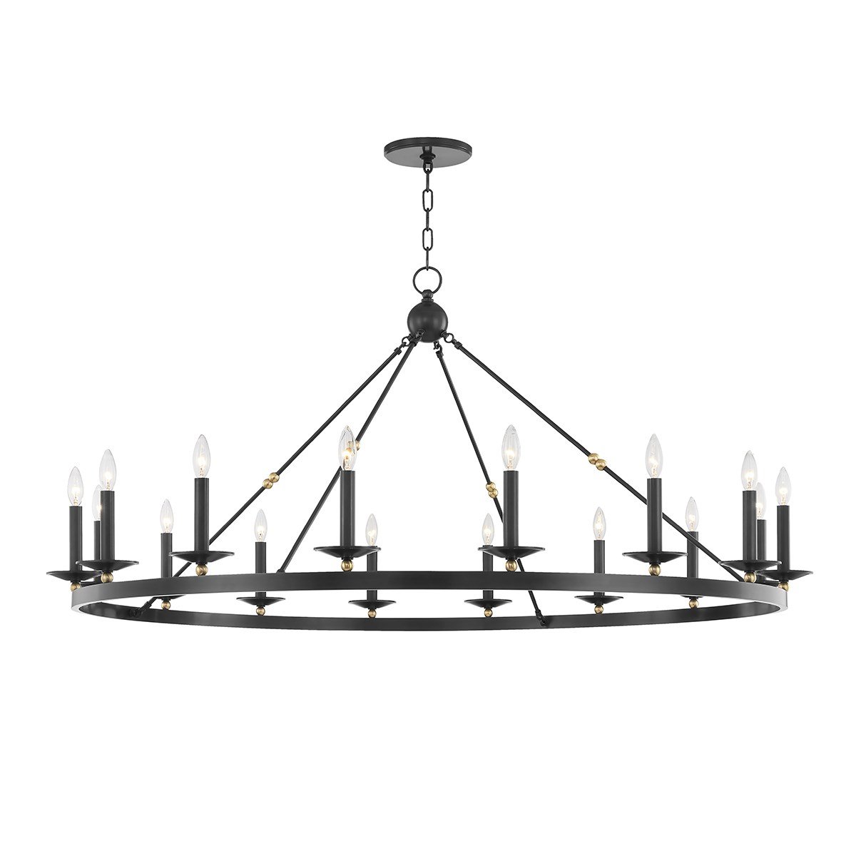 Allendale Large Chandelier - Aged Old Bronze Finish