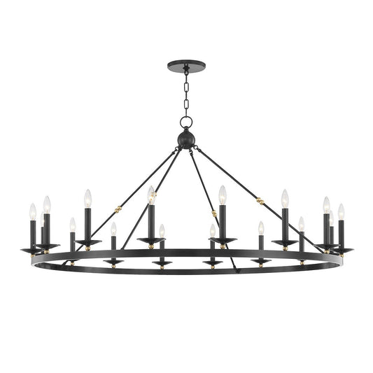 Allendale Large Chandelier - Aged Old Bronze Finish