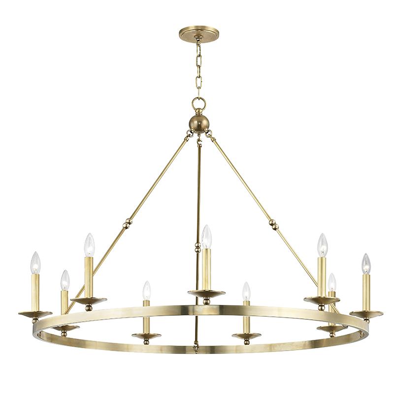 Allendale Medium Chandelier - Aged Brass Finish