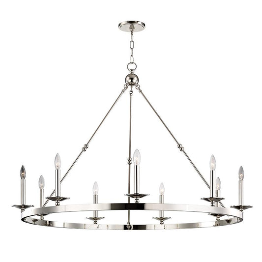 Allendale Medium Chandelier - Polished Nickel Finish