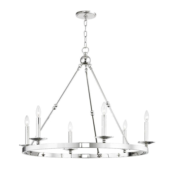 Allendale Small Chandelier - Polished Nickel Finish