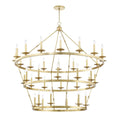 Load image into Gallery viewer, Allendale Three Tier Chandelier - Aged Brass Finish
