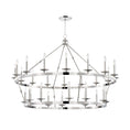 Load image into Gallery viewer, Allendale Large Two Tier Chandelier - Polished Nickel Finish
